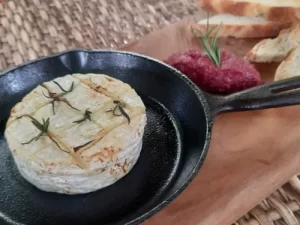 Garlic And Rosemary Roasted Camembert
