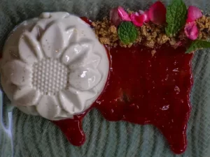 Chamomile panna cotta