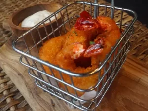 Coconut prawns