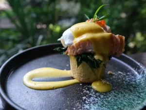 Slipper lobster muffin